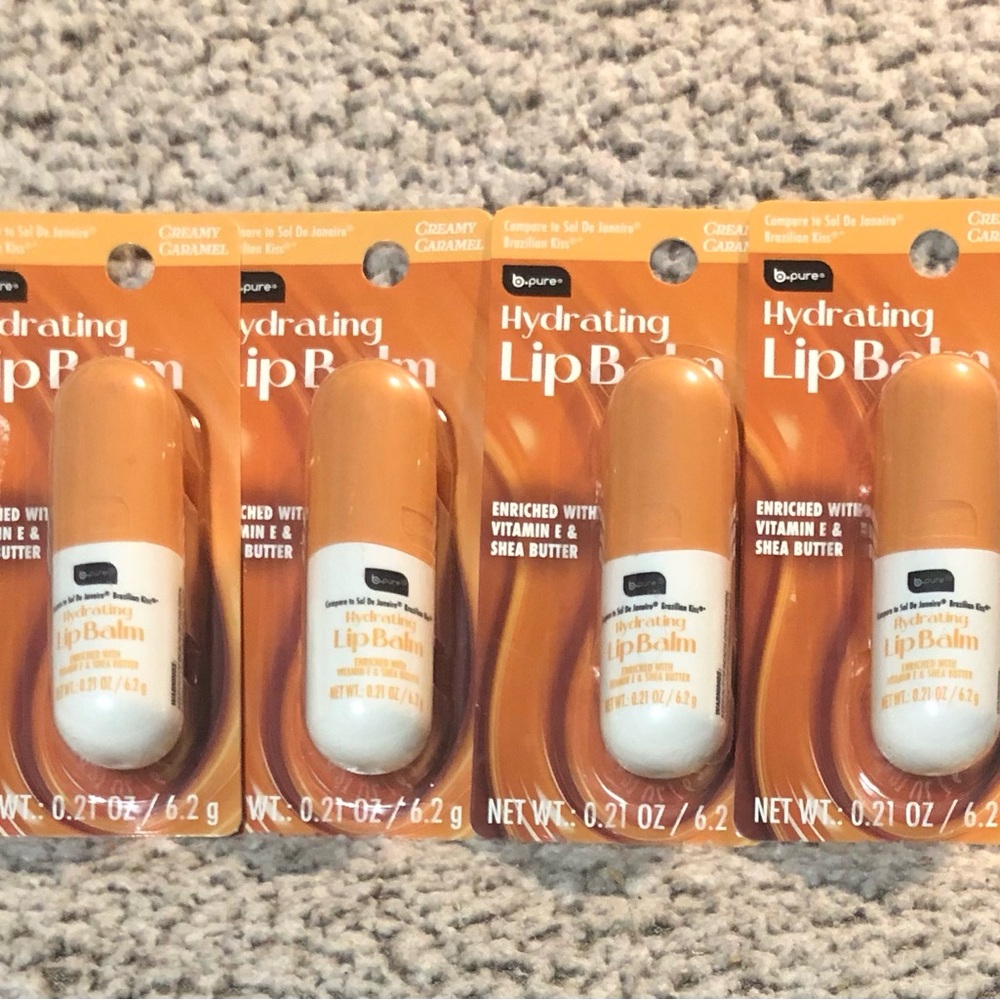 BPure Hydrating Lip Balm CREAMY CARAMEL B Pure (Set of 4)
